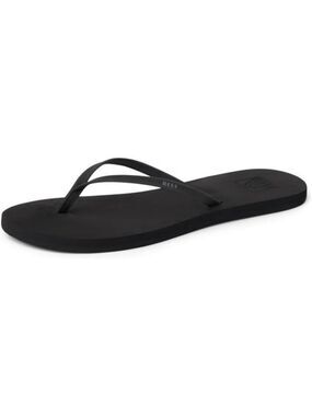 REEF Womens Flip Flops Black Lightweight Beach Sandals Soft EVA Footbed